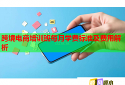 跨境電商培訓(xùn)班每月學(xué)費標準及費用解析