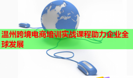 溫州跨境電商培訓(xùn)實(shí)戰(zhàn)課程助力企業(yè)全球發(fā)展
