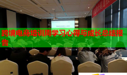 跨境電商培訓周學習心得與成長總結報告