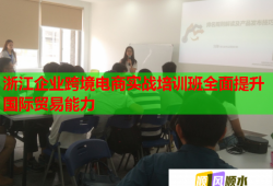 浙江企業(yè)跨境電商實戰(zhàn)培訓(xùn)班全面提升國際貿(mào)易能力