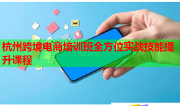 杭州跨境電商培訓(xùn)班全方位實(shí)戰(zhàn)技能提升課程