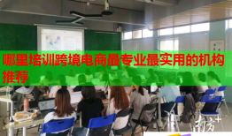哪里培訓(xùn)跨境電商最專業(yè)最實(shí)用的機(jī)構(gòu)推薦