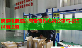 跨境電商培訓(xùn)感受寫作心得分享與技巧指南詳解
