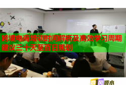 跨境電商培訓(xùn)時(shí)間解析及高效學(xué)習(xí)周期建議三十天至百日規(guī)劃
